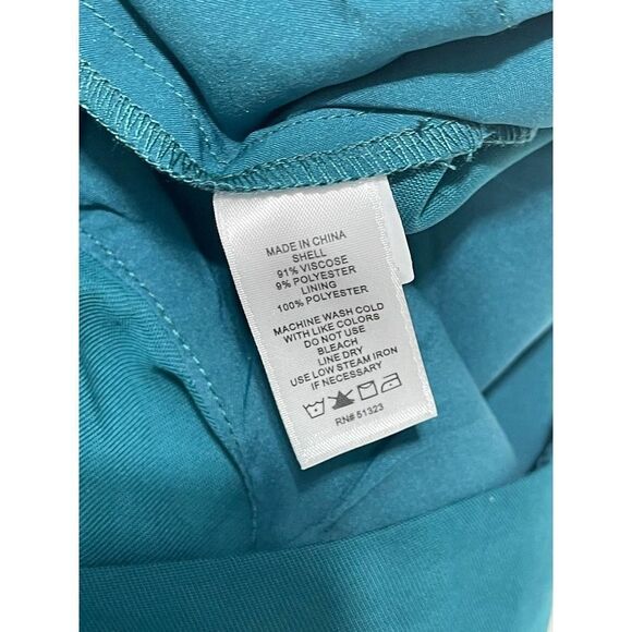 1.State Women's Twill Sleeveless V-Neck Wrap Front Jumpsuit Emerald Green Size 0 - Picture 15 of 16